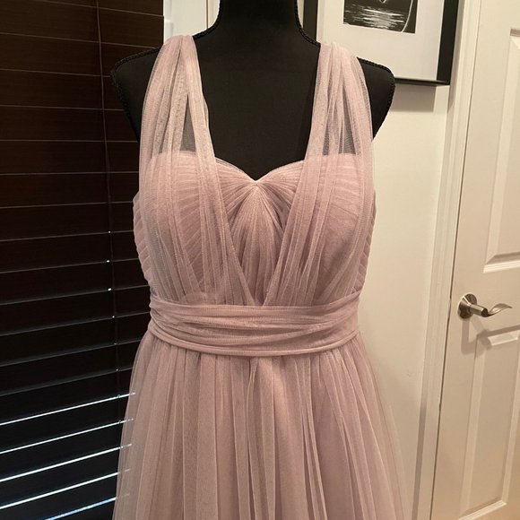 Jenny Yoo Annabelle Convertible Bridesmaid Dress Sz 10-12 (altered) - Picture 4 of 11